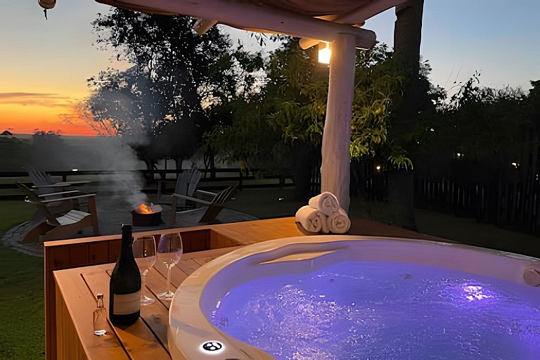 Casita entardecer