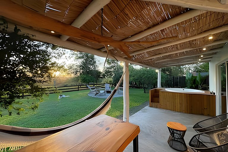 Casita entardecer