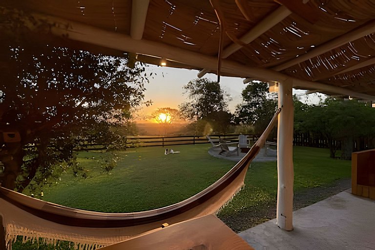 Casita entardecer
