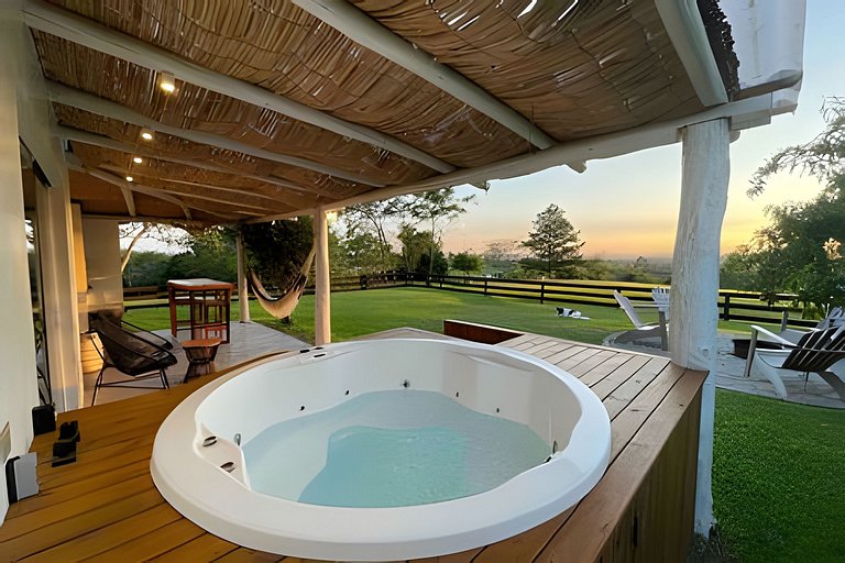 Casita entardecer