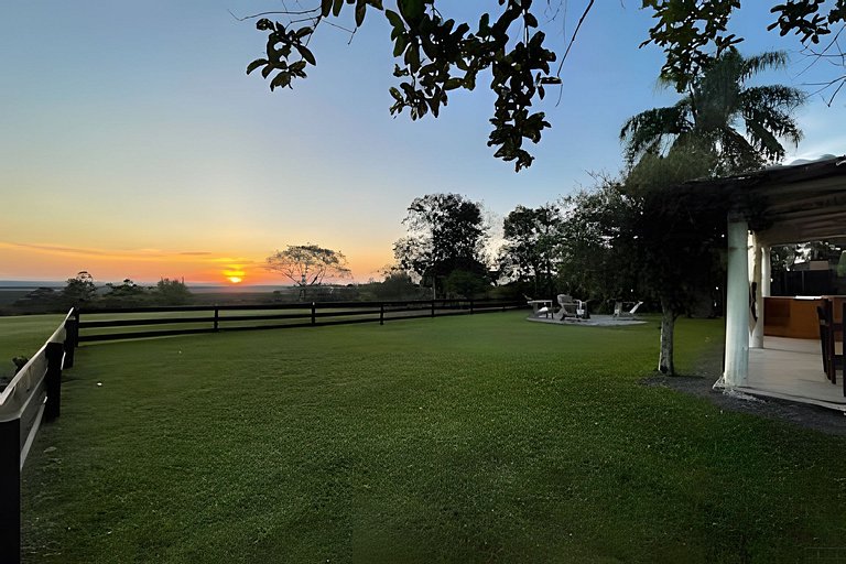 Casita entardecer