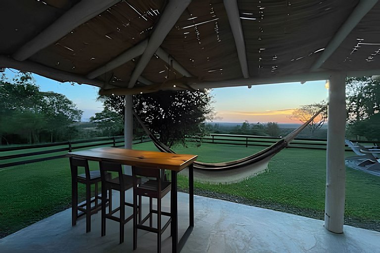 Casita entardecer