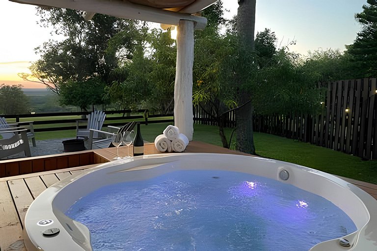 Casita entardecer