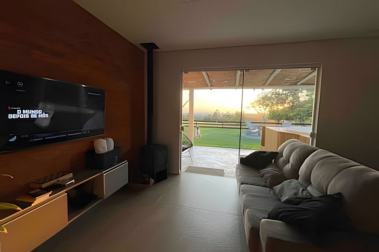 Casita entardecer