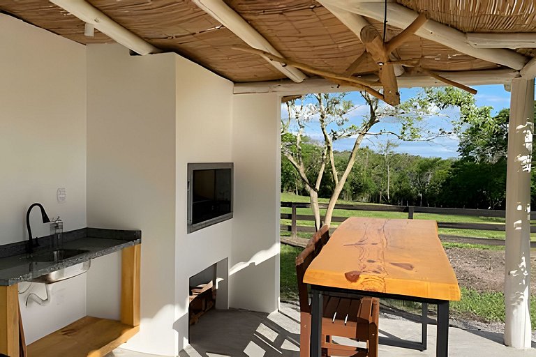 Casita entardecer