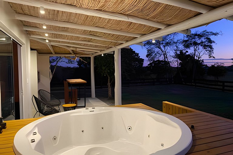 Casita entardecer