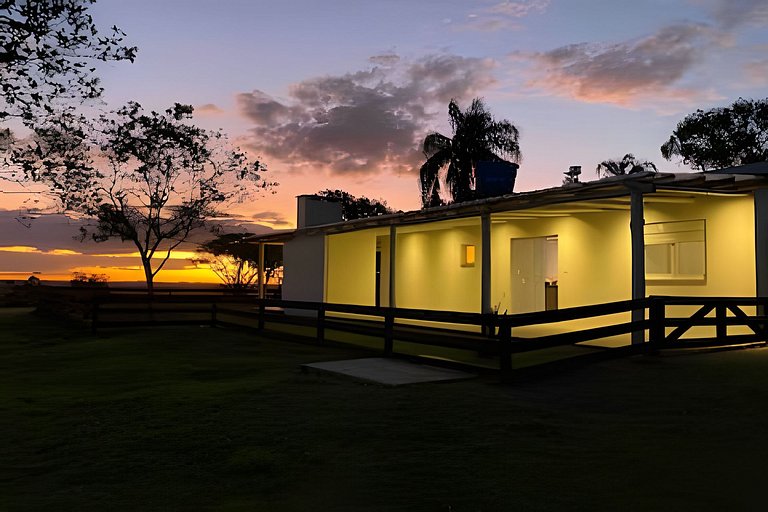 Casita entardecer