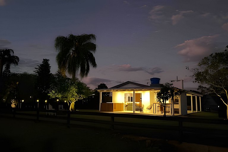 Casita entardecer