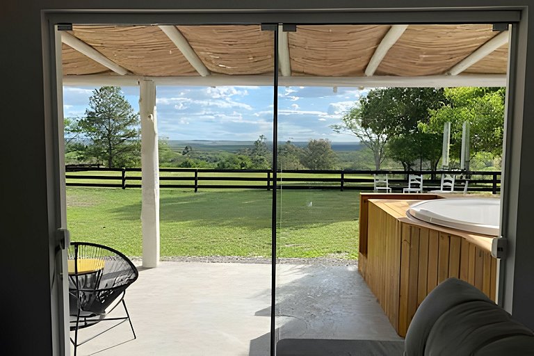 Casita entardecer