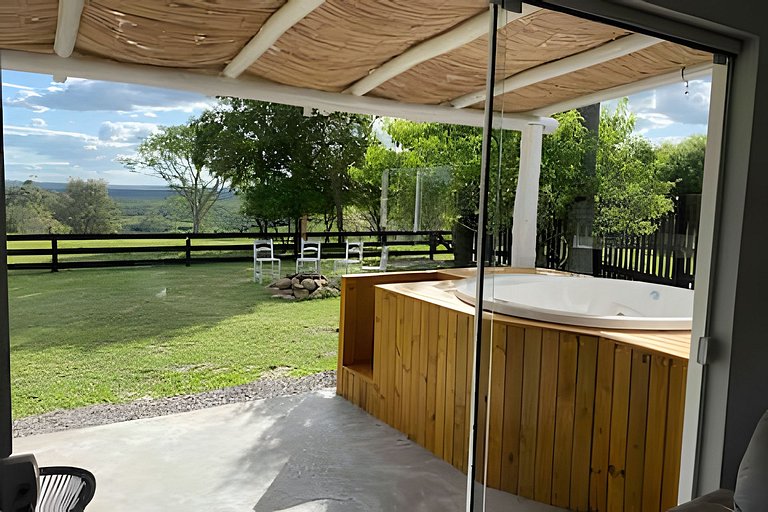 Casita entardecer