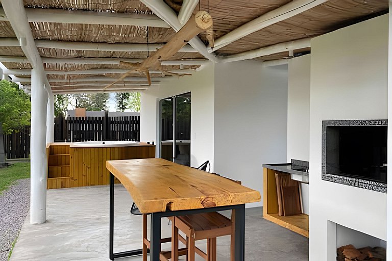 Casita entardecer