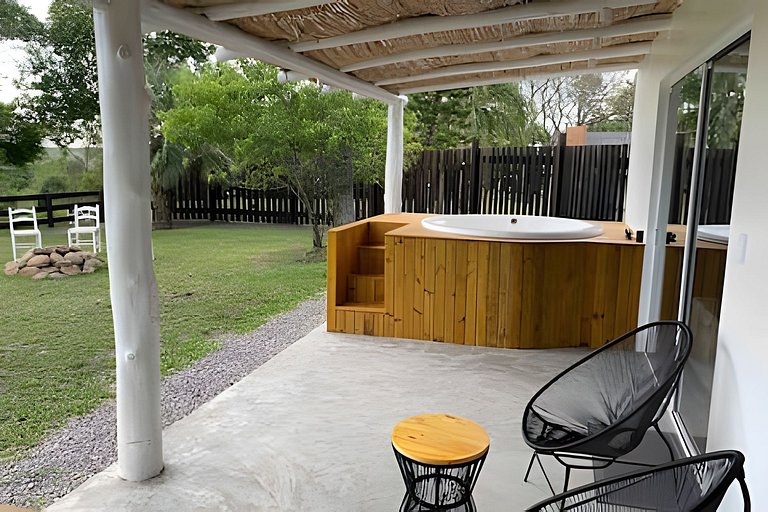 Casita entardecer