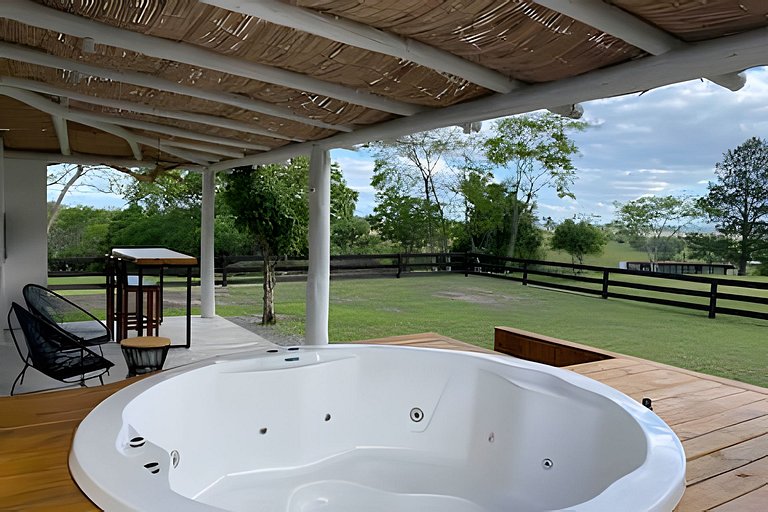 Casita entardecer
