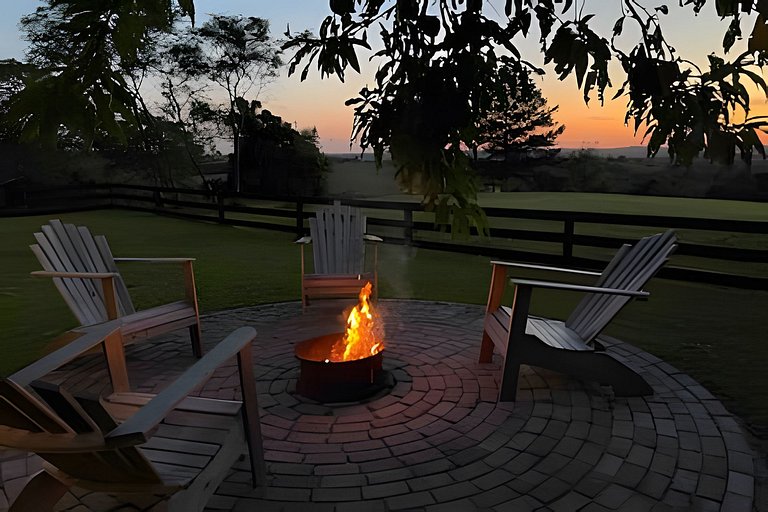 Casita entardecer