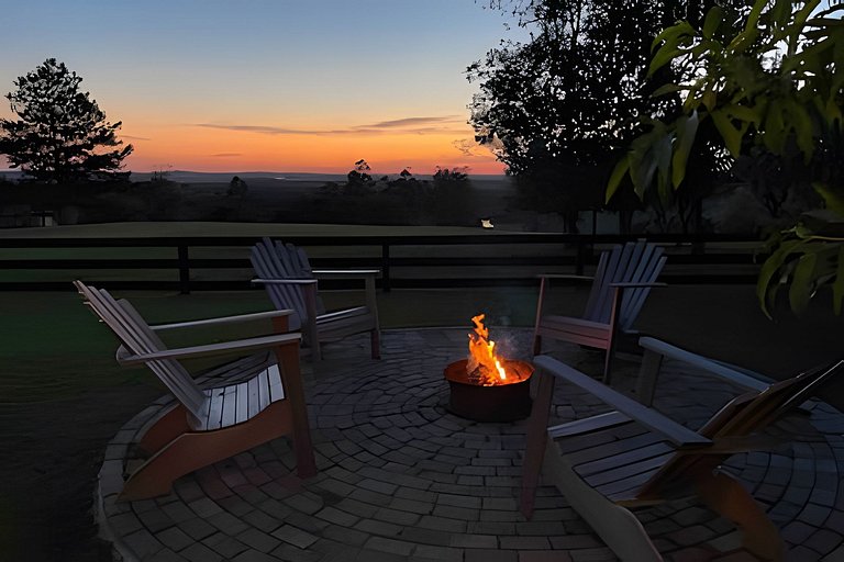 Casita entardecer