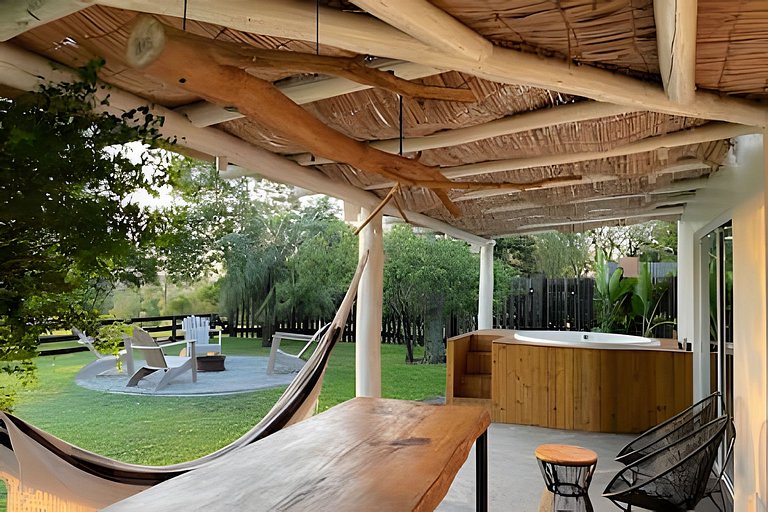 Casita entardecer