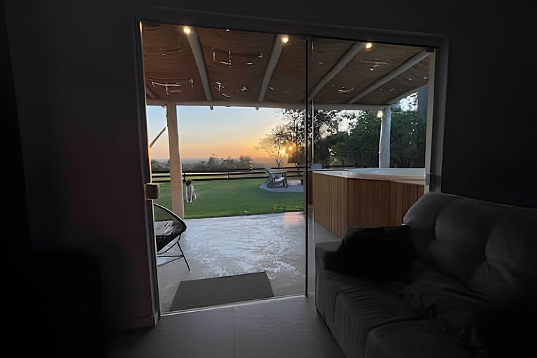 Casita entardecer